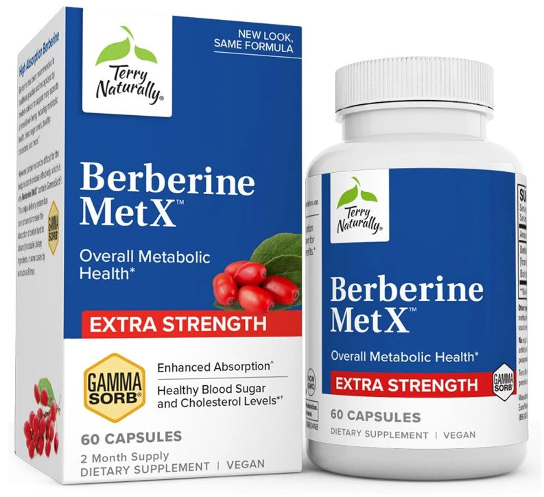 Terry Naturally Berberine MetX™ Extra Strength, 60 Capsules, by Europharma