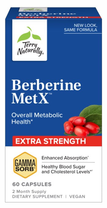 Terry Naturally Berberine MetX™ Extra Strength, 60 Capsules, by Europharma