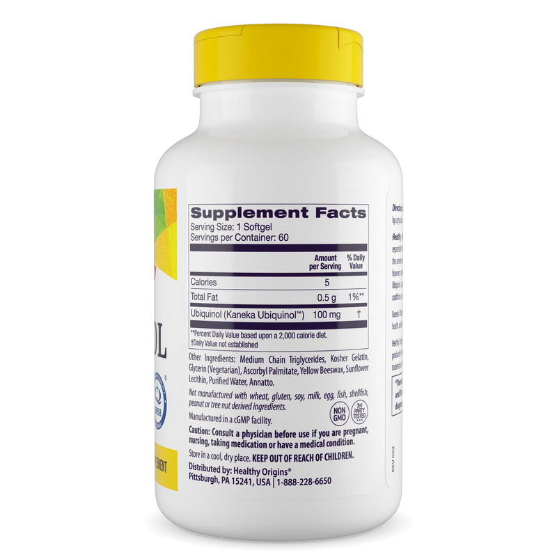 Ubiquinol 100 mg 60 Softgels