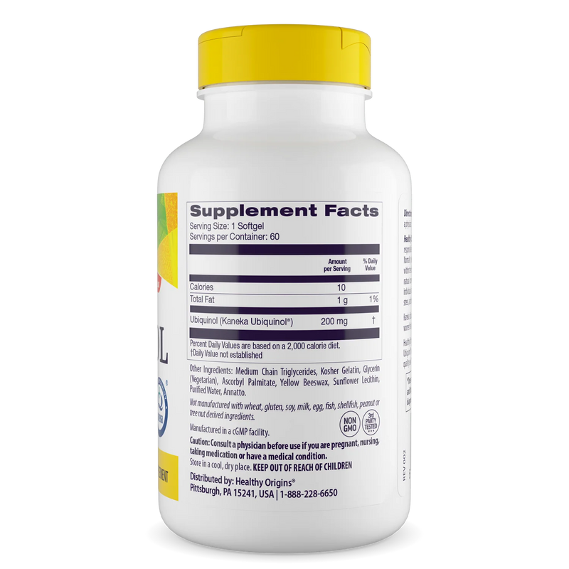 Ubiquinol 200 mg 60 Softgels