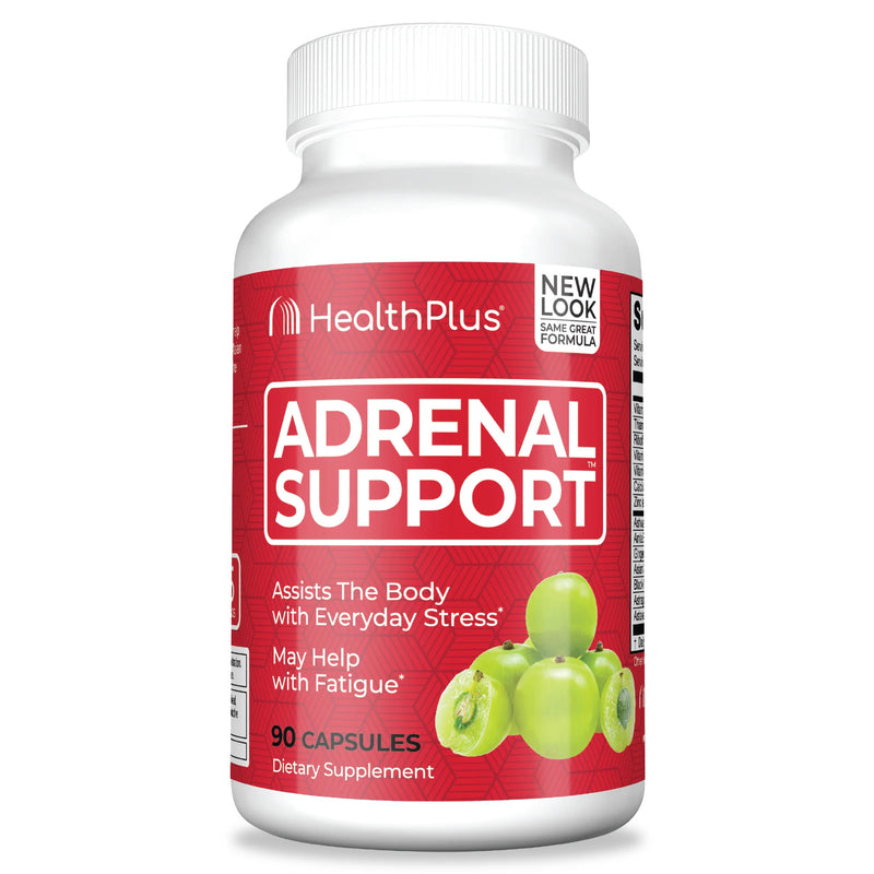 Adrenal Support 90 Capsules, by Health Plus