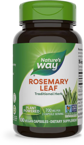Rosemary Leaf 100 Vegan Capsules by Nature&