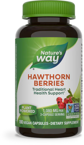 Hawthorn Berries 360 mg 180 Vegetarian Capsules by Nature&