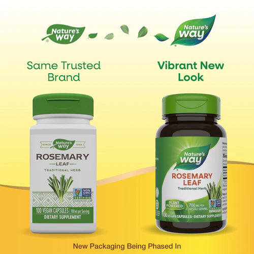 Rosemary Leaf 100 Vegan Capsules by Nature&
