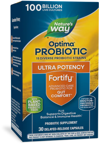 Fortify Optima Ultra Potency Probiotic 30 Delayed-release Capsules by Nature&