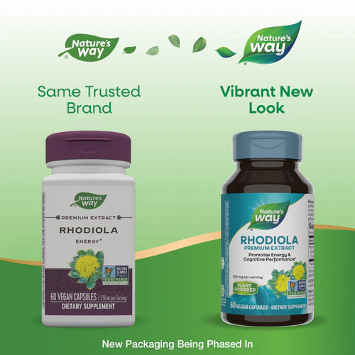 Rhodiola Rosea Standardized 60 Veg Capsules
