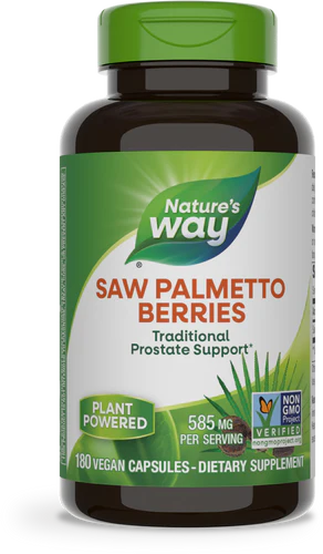 Saw Palmetto Berries 585 mg 180 Vegetarian Capsules by Nature&