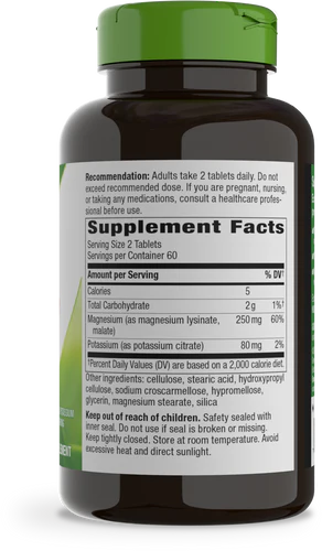 Krebs Magnesium Potassium Complex 120 Vegan Tablets