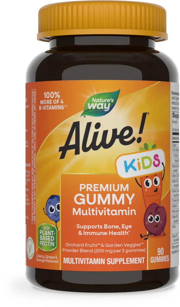 Alive! Kids Premium Multi-Vitamin 90 Gummies by Nature&