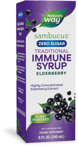 Sambucus Sugar-Free Elderberry Syrup 8 fl oz (240 ml)