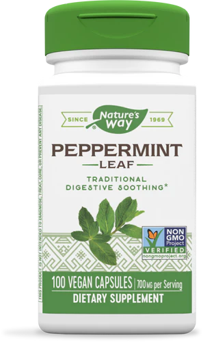 Peppermint Leaf 350 mg 100 Vegetarian Capsules