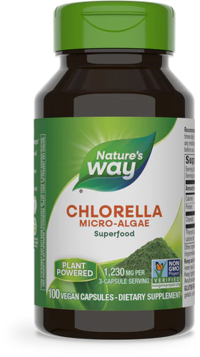 Chlorella Micro-Algae 410 mg 100 Vegetarian Capsules by Nature&