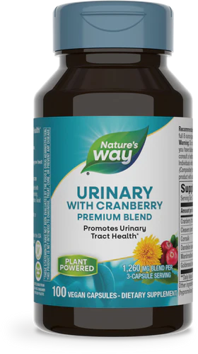 Urinary with Cranberry 420 mg 100 Vegetarian Capsules by Nature&