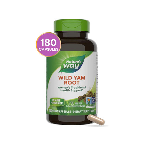Wild Yam Root 350 mg 180 Vegetarian Capsules by Nature&
