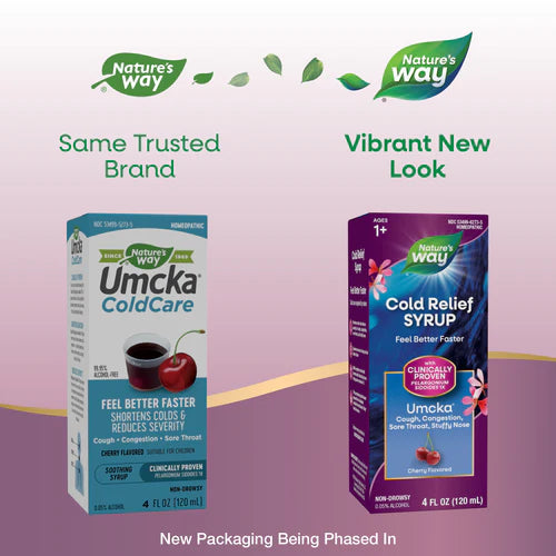 Umcka ColdCare Soothing Syrup Cherry Flavor 4 fl oz (120 ml)