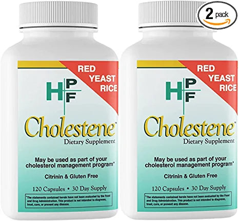 HPF Cholestene Red Yeast Rice 120 Capsules - 2 bottle pack