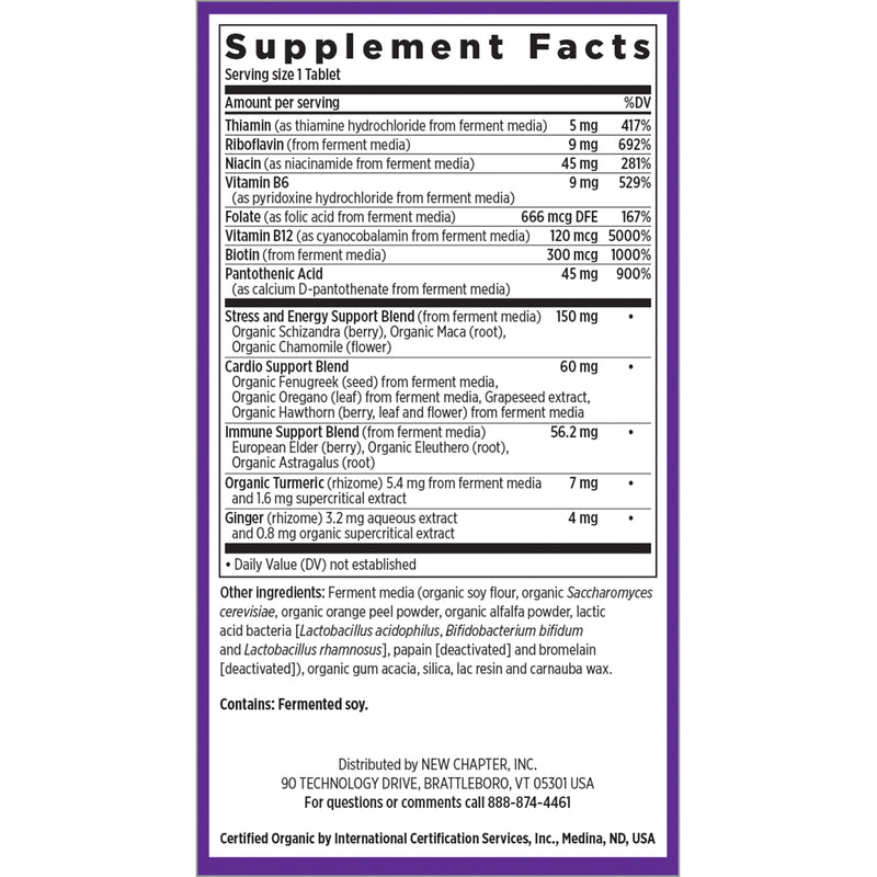 Fermented Coenzyme B Food Complex 60 Vegetarian Tablets by New Chapter best price