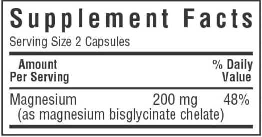 Chelated Magnesium,200 mg, 60 Vegetable Capsules, by Bluebonnet