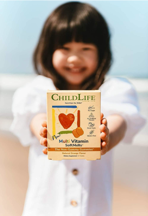 Multi Vitamin 27 Natural Orange Flavor Tablet SoftMelts, by ChildLife Essentials