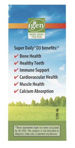 Super Daily® D3 4,000 IU (100 mcg) Per Vegetarian Drop 10.3 ml (365 Drops), by Carlson