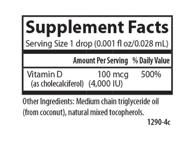 Super Daily® D3 4,000 IU (100 mcg) Per Vegetarian Drop 10.3 ml (365 Drops), by Carlson