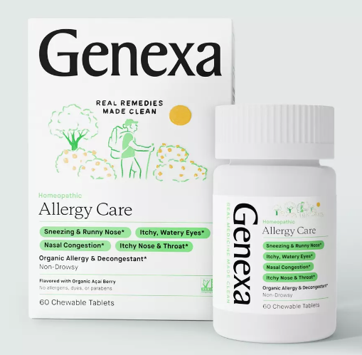 Allergy Care, for Adults, 60 Acai Berry Chewable Tablets, by Genexa