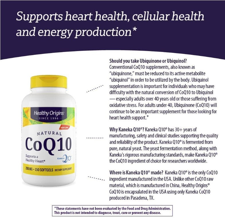CoQ10 200 mg 150 Softgels
