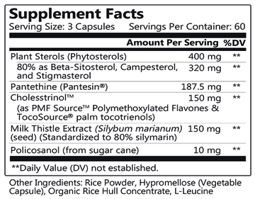 LipiCept 180 Capsules - Cholesterol Support by HCP Formulas