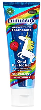 Medically Developed Toothpaste, Kids Formula, Strawberry, 3.75 oz (106.3g), by Lumineux