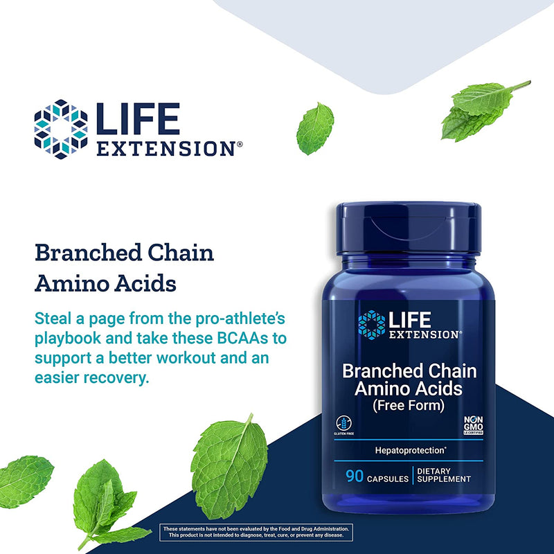 Branch Chain Amino Acids 90 Vegetarian Capsules