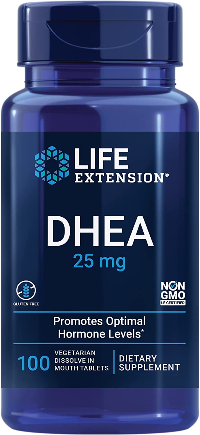 DHEA 25 mg 100 Dissolve in Mouth Tablets