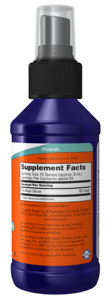 Silver Sol 4 fl oz (118 mL), by NOW Foods