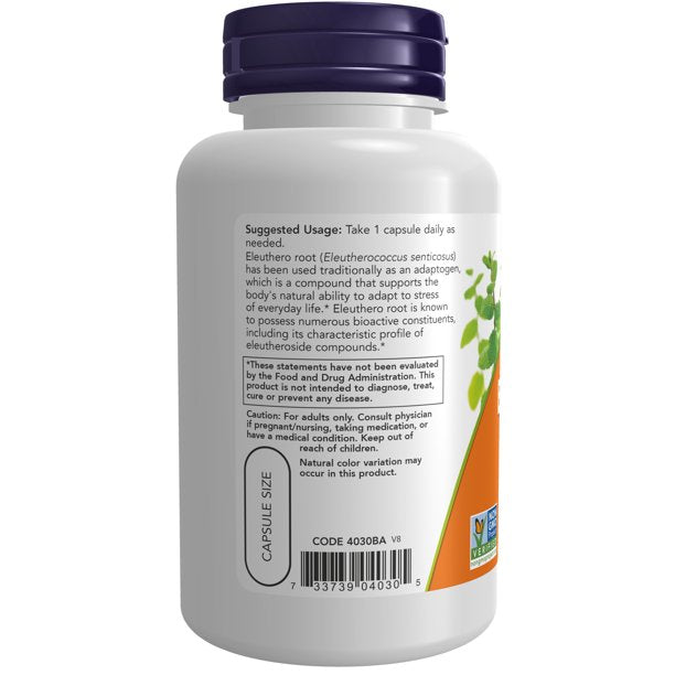 Eleuthero 500 mg 100 Vegetarian Capsules