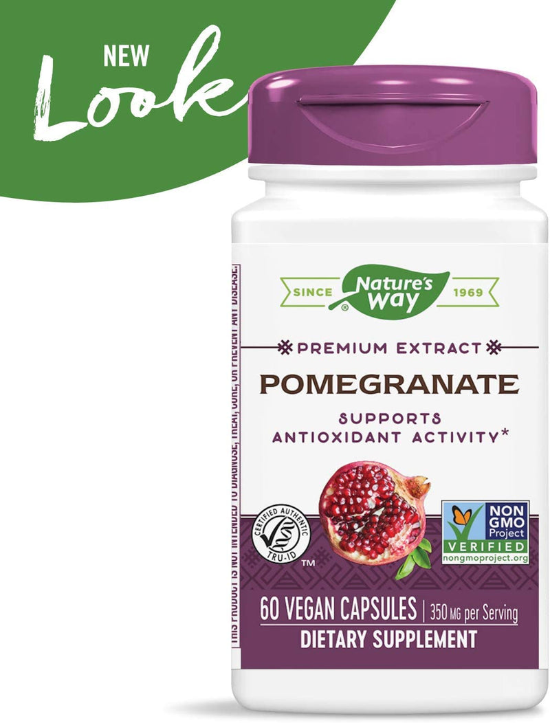 Pomegranate Standardized 60 Vegetarian Capsules by Nature&