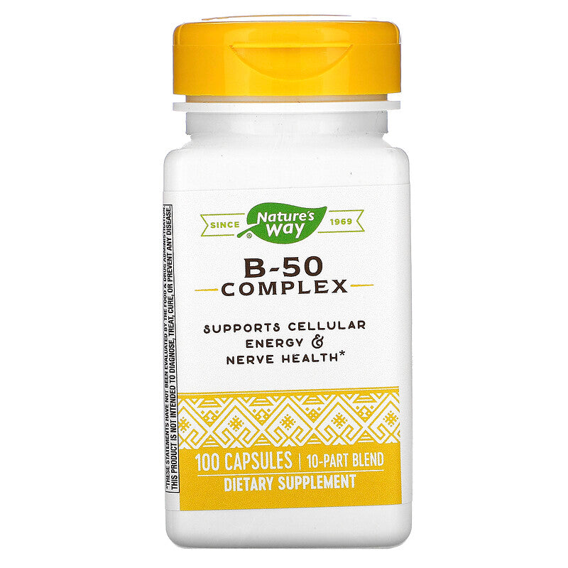 B-50 Complex 100 Capsules by Nature&