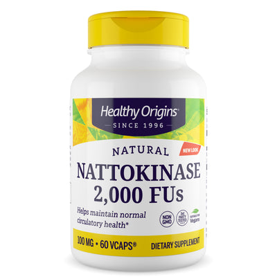 Nattokinase 2,000 FU's 100 mg 60 Vcaps by Healthy Origins best price