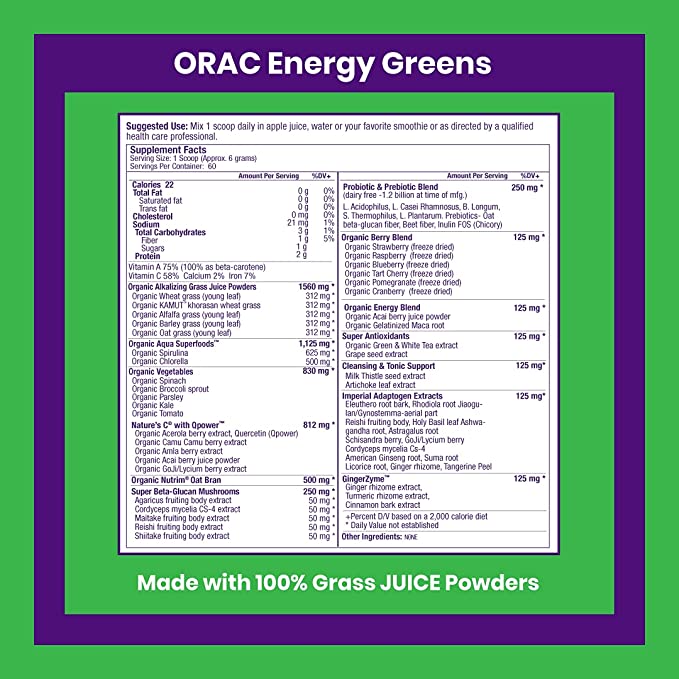 Paradise Herbs, ORAC Energy Greens, 12.8 oz (364 g)