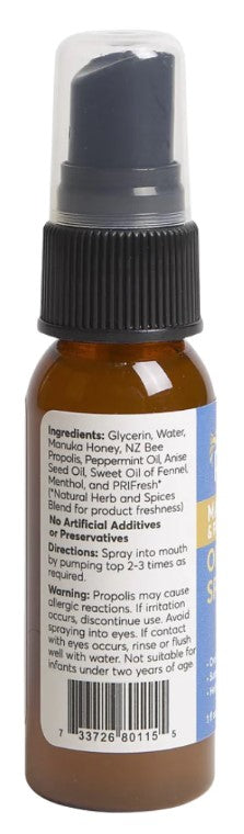 Propolis & Manuka Oral Spray 1 fl oz (30mL), by P.R.I