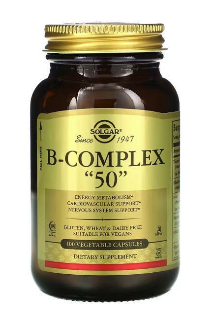 B-Complex "50" 100 Vegetable Capsules by Solgar