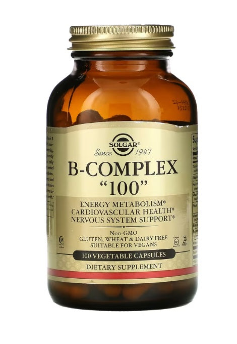 B-Complex "100" 100 Vegetable Capsules by Solgar