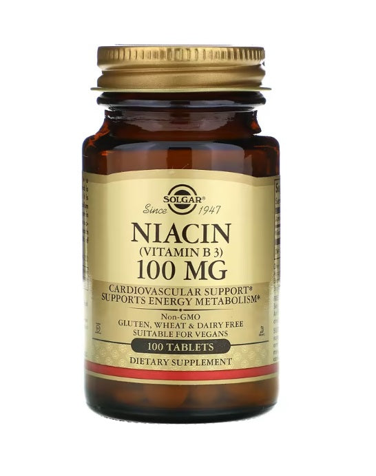 Niacin (Vitamin B3) 100 mg 100 Tablets