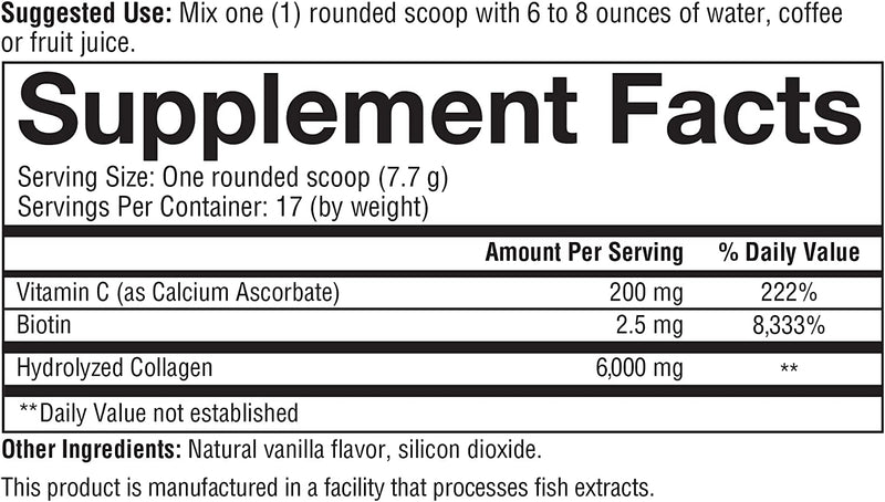 Collagen Powder (Vanilla) - 4.7 oz by youtheory