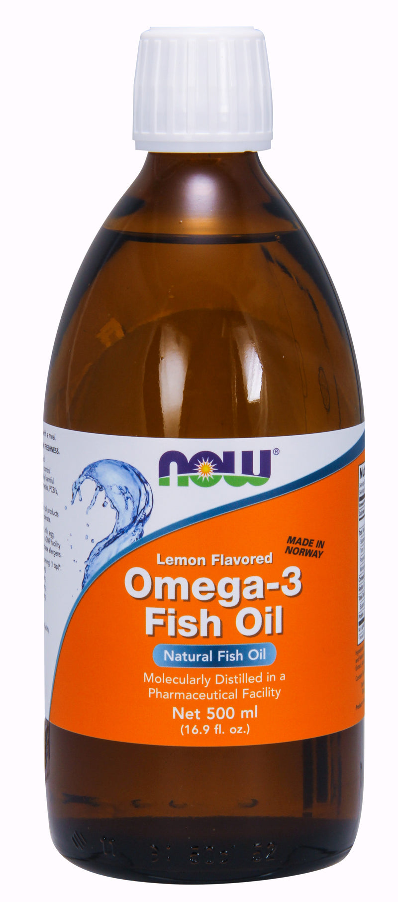 Omega-3 Fish Oil Lemon Flavored 500 ml (16.9 fl oz)