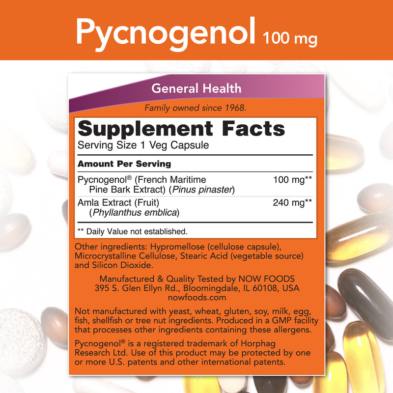 Pycnogenol 100 mg 60 Veg Capsules