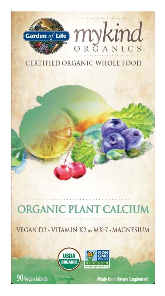 mykind Organics Organic Plant Calcium 90 Vegan Tablets