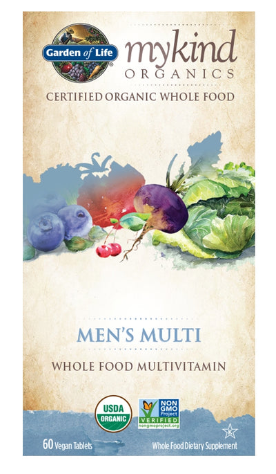 mykind Organics Men's Multi 60 Vegan Tablets