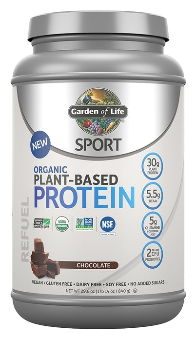 SPORT Organic Plant-Based Protein Chocolate 29.6 oz (1 lb 14 oz / 840 g)