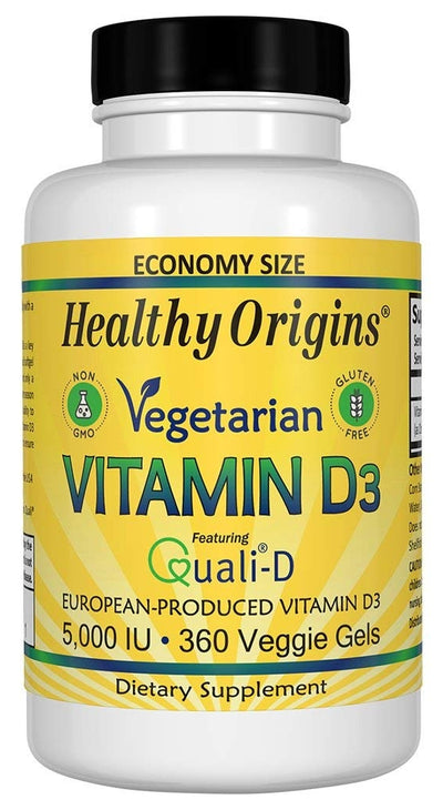Vegetarian Vitamin D3 5,000 IU 360 Veggie Gels