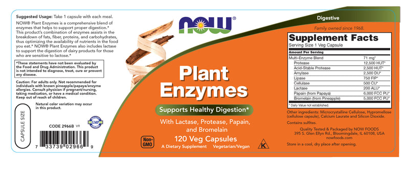 Plant Enzymes 120 Veg Capsules