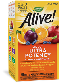Alive! Once Daily Multi-Vitamin Ultra Potency 60 Tablets by Nature's Way best price